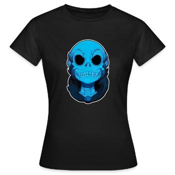 crane monstre bleu - T-shirt Femme - noir - Devant - AI Model Female 172 dark (172cm)