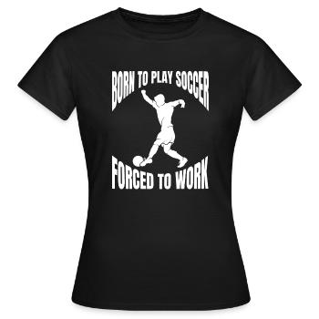 Football Design Football Player Football Équipe de football - T-shirt Femme - noir - Devant - AI Model Female 172 dark (172cm)