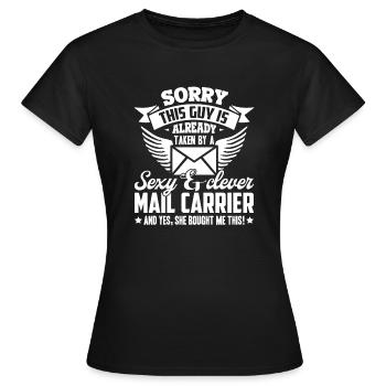 Mail Carrier Taken By Sexy Mail Carrier - Women's T-Shirt - black - Front - AI Model Female 172 dark (172cm)