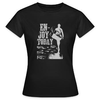 GENIESSEN SIE HEUTE - Frauen T-Shirt - Schwarz - Vorne - AI Model Female 172 dark (172cm)