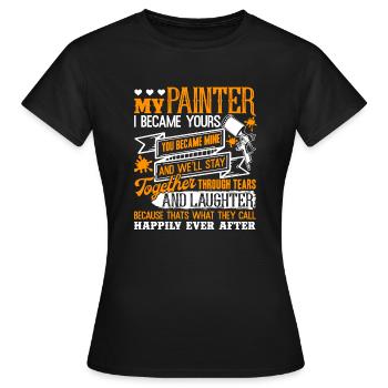 Painter My Painter - Women's T-Shirt - black - Front - AI Model Female 172 dark (172cm)