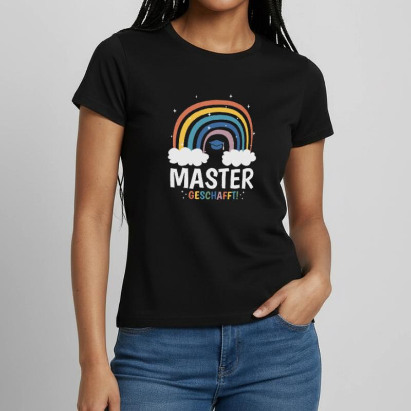Master Level Complete Masterabschluss Geschenk Frauen T-Shirt