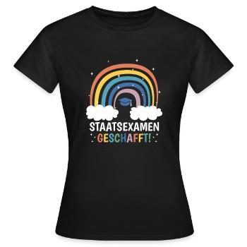Staatsexamen Geschafft - Frauen T-Shirt - Schwarz - Vorne - AI Model Female 172 dark (172cm)