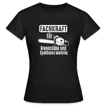 Fachkraft für Brennstäbe und spaltbares Material - Frauen T-Shirt - Schwarz - Vorne - AI Model Female 172 dark (172cm)