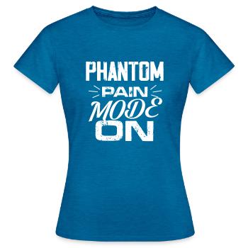 Phantom Pain Mode On | Prosthetic Leg - Women's T-Shirt - antique blue sapphire heather - Front - AI Model Female 172 dark (172cm)