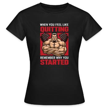 Erinnere dich an deinen Anfang - Frauen T-Shirt - Schwarz - Vorne - AI Model Female 172 dark (172cm)