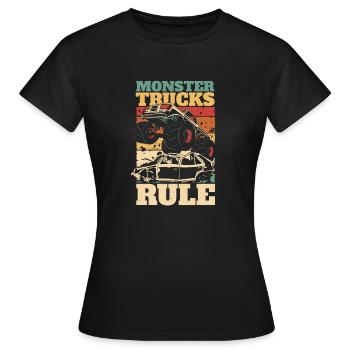 Monster Truck Auto Trucks - T-shirt Femme - noir - Devant - AI Model Female 172 dark (172cm)