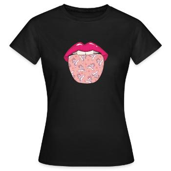 Karate Tongue - Women's T-Shirt - black - Front - AI Model Female 172 dark (172cm)