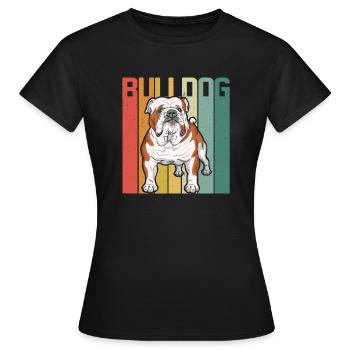 Taureau anglais - T-shirt Femme - noir - Devant - AI Model Female 172 dark (172cm)