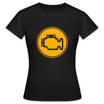 Vérifier le voyant du moteur Autotuning - T-shirt Femme - noir - Devant - AI Model Female 172 dark (172cm)