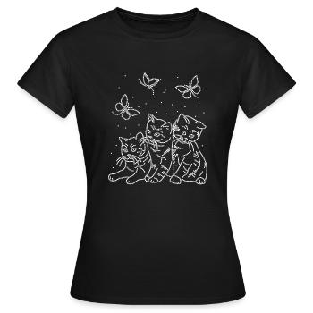 Katzenliebhaber - Frauen T-Shirt - Schwarz - Vorne - AI Model Female 172 dark (172cm)