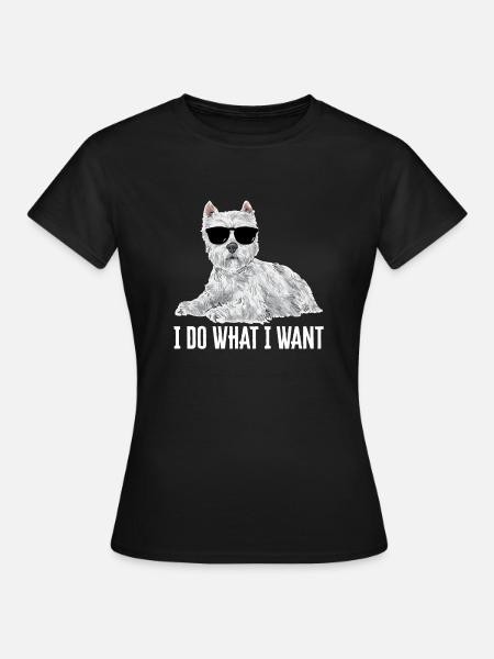 West Highland White Terrier Westie - Women's T-Shirt - black