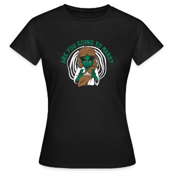 Christ Christentum Katholisch - Frauen T-Shirt - Schwarz - Vorne - AI Model Female 172 dark (172cm)