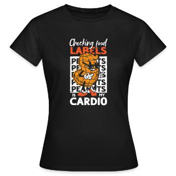 Alles Ist Besser Ohne Erdnüsse Erdnuss-allergiker - Frauen T-Shirt - Schwarz - Vorne - AI Model Female 172 dark (172cm)