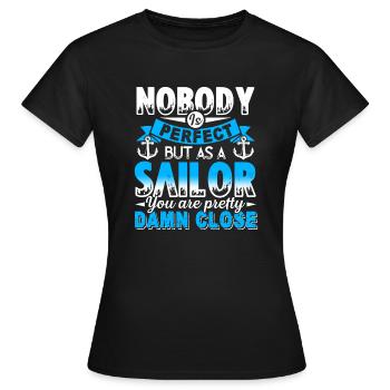 Sailor Perfect As A Sailor - Women's T-Shirt - black - Front - AI Model Female 172 dark (172cm)