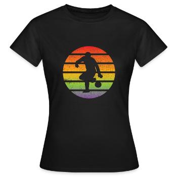 Football Design Football Player Football Équipe de football - T-shirt Femme - noir - Devant - AI Model Female 172 dark (172cm)