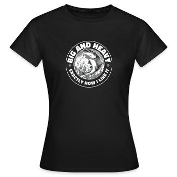 Catfish Catfish Fishing - Women's T-Shirt - black - Front - AI Model Female 172 dark (172cm)