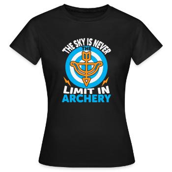 Archerie - T-shirt Femme - noir - Devant - AI Model Female 172 dark (172cm)