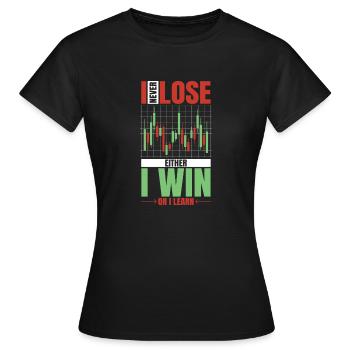 Stock Trading Trader Exchange Trading Stocks - Women's T-Shirt - black - Front - AI Model Female 172 dark (172cm)