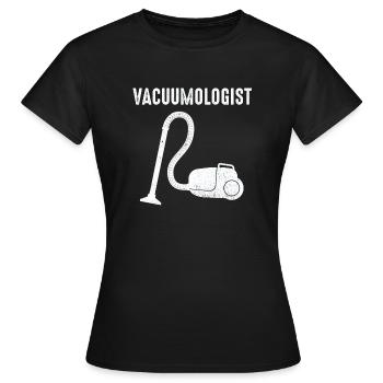 Aspirateur Vacuumlogist - T-shirt Femme - noir - Devant - AI Model Female 172 dark (172cm)