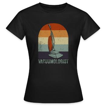 Aspirateur Vacuumlogist - T-shirt Femme - noir - Devant - AI Model Female 172 dark (172cm)
