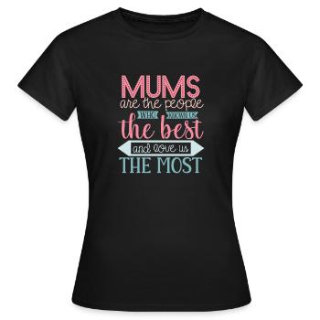 Familienliebe Mutterliebe - Muttertag - Frauen T-Shirt - Schwarz - Vorne - AI Model Female 172 dark (172cm)