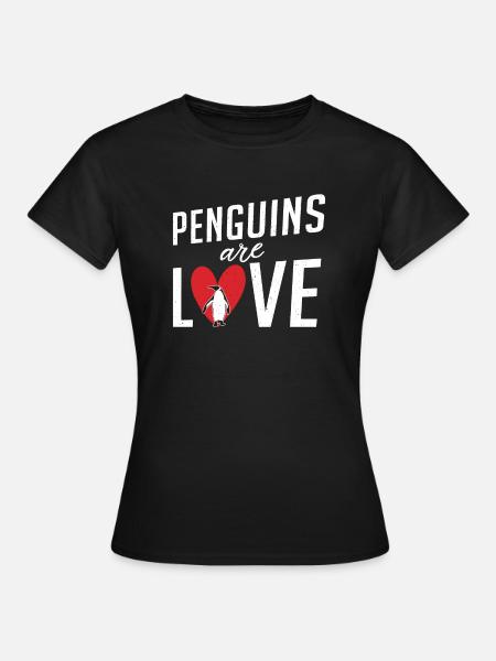 Pinguinliebhaber Pinguin Geschenke - Frauen T-Shirt - Schwarz
