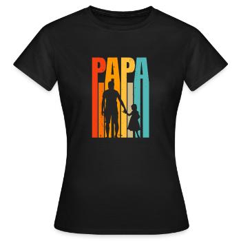 Vatertag / Der beste Papst der Welt - Frauen T-Shirt - Schwarz - Vorne - AI Model Female 172 dark (172cm)