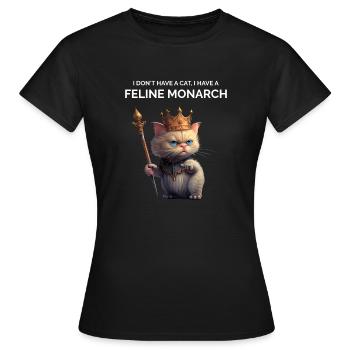 Funny Cat Saying Crazy Cat Lady - Women's T-Shirt - black - Front - AI Model Female 172 dark (172cm)