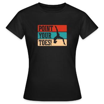 Gymnastics Trainer Gymnastics Trainer - Women's T-Shirt - black - Front - AI Model Female 172 dark (172cm)