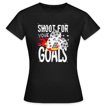 Achieving goals - Women's T-Shirt - black - Front - AI Model Female 172 dark (172cm)