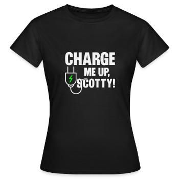 Véhicule électrique - T-shirt Femme - noir - Devant - AI Model Female 172 dark (172cm)