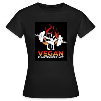 vegan funktioniert nicht - Frauen T-Shirt - Schwarz - Vorne - AI Model Female 172 dark (172cm)