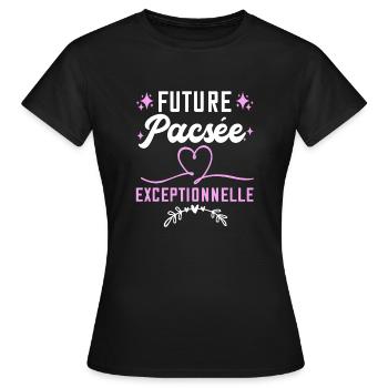Future Pacsée Exceptionnelle - T-shirt Femme - noir - Devant - AI Model Female 172 dark (172cm)