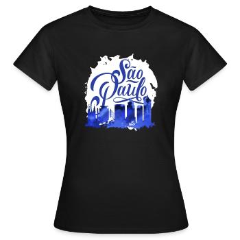 Reisende Südamerika Reisen Brasilien Sao Paulo - Frauen T-Shirt - Schwarz - Vorne - AI Model Female 172 dark (172cm)