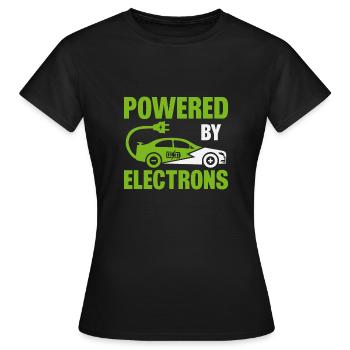 Véhicule électrique Voiture électrique à propulsion électrique - T-shirt Femme - noir - Devant - AI Model Female 172 dark (172cm)