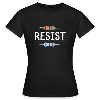Physique de la résistance de résistance - T-shirt Femme - noir - Devant - AI Model Female 172 dark (172cm)