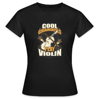 Geiger Großvater Coole Großvater - Frauen T-Shirt - Schwarz - Vorne - AI Model Female 172 dark (172cm)