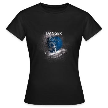 Gefährlicher Autofahrer - Frauen T-Shirt - Schwarz - Vorne - AI Model Female 172 dark (172cm)