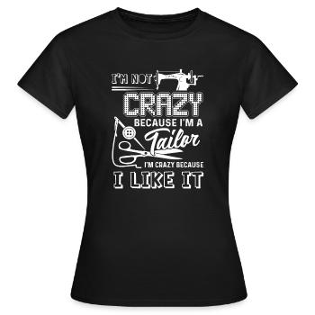 Tailor Love Being A Tailor - Women's T-Shirt - black - Front - AI Model Female 172 dark (172cm)