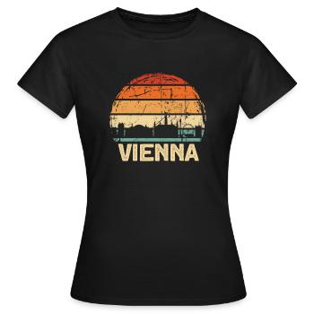 Vienne - T-shirt Femme - noir - Devant - AI Model Female 172 dark (172cm)