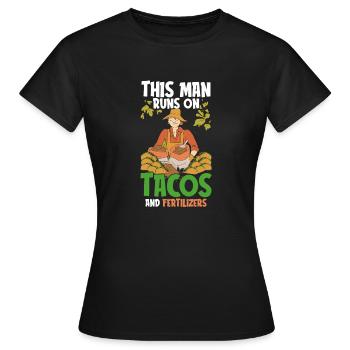 Hobby Gardener Garden Fertilizer - Women's T-Shirt - black - Front - AI Model Female 172 dark (172cm)