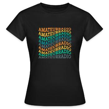 Amateur Radio Radio Funker Cadeau - T-shirt Femme - noir - Devant - AI Model Female 172 dark (172cm)
