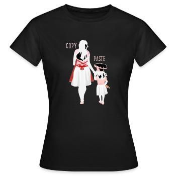 Mothers Day Mom and Daughter Matching Baking - Frauen T-Shirt - Schwarz - Vorne - AI Model Female 172 dark (172cm)