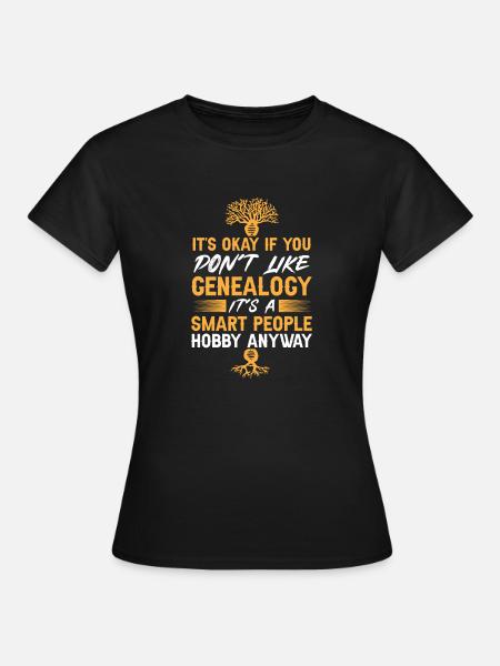 Genealogie Ahnenforschung Ahnenforscher - T-shirt dam - svart