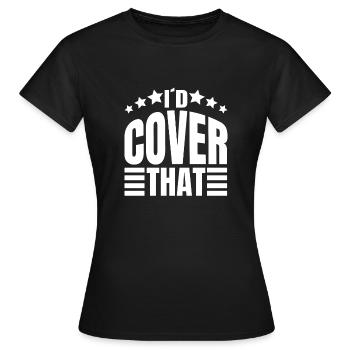 Id couvrir que les idées cadeaux de l’agent d’assurance - T-shirt Femme - noir - Devant - AI Model Female 172 dark (172cm)