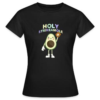 Holy Strikeamole Baseball Softball Avocat - T-shirt Femme - noir - Devant - AI Model Female 172 dark (172cm)