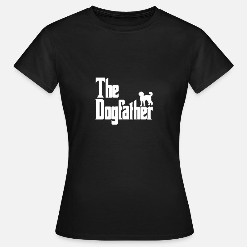 Hundfadern Labradoodle - T-shirt dam - svart