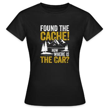 Trouvé la cache, où est la voiture? Jollier - T-shirt Femme - noir - Devant - AI Model Female 172 dark (172cm)