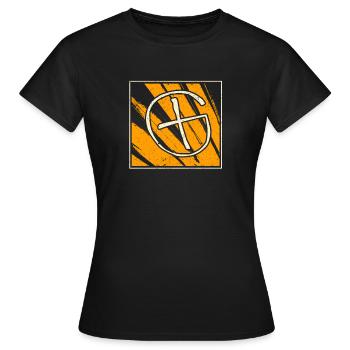 Geocaching GPS Container Target Marker Treasure - T-shirt Femme - noir - Devant - AI Model Female 172 dark (172cm)